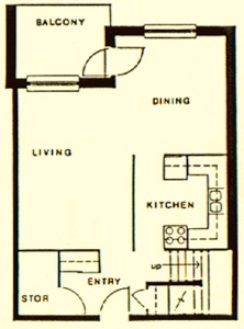 Two Floor Two  Bedroom floor plan #1